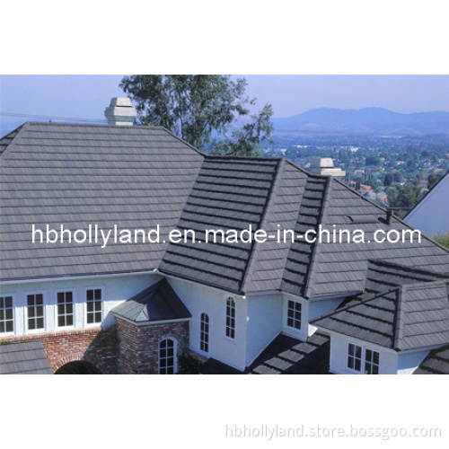 Colored Stone Coated Metal Roof Tile (Wooden Type) (HL1106)